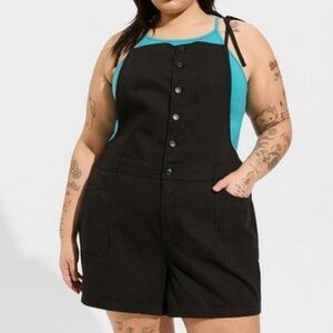 Torrid 5 Inch Lightweight Denim Shortall